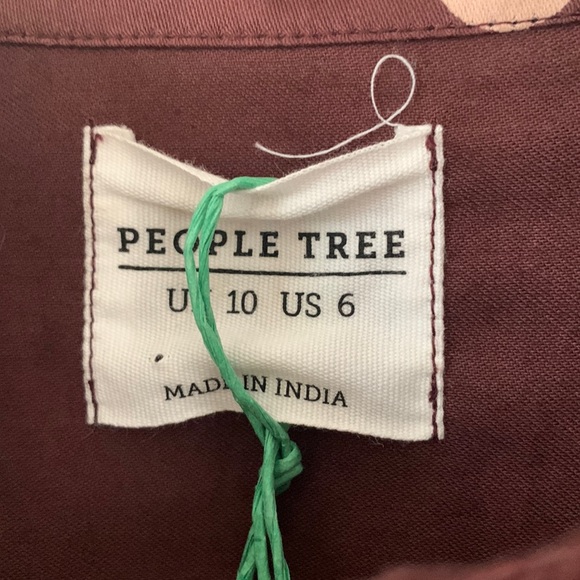 NWT People Tree Edie Polka Dot Shirt - Picture 7 of 12